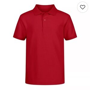 NWT- IZOD Vibrant Red Polo School Uniform Short Sleeve Polo size 10/12
